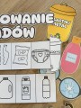 Segregowanie Śmieci- Wklejka / Książeczka Składana ( wersja czarno - biała )- Dzień Ziemi  