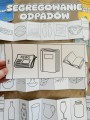 Segregowanie Śmieci- Wklejka / Książeczka Składana ( wersja czarno - biała )- Dzień Ziemi  