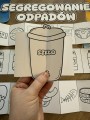 Segregowanie Śmieci- Wklejka / Książeczka Składana ( wersja czarno - biała )- Dzień Ziemi  