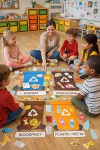 Segregowanie Śmieci - Śmietniki XXL / 80 Ilustracji Śmieci- Dzień Ziemi  