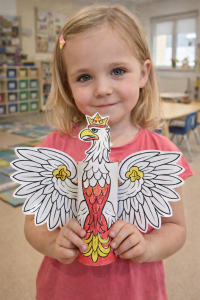 Szablon Orła 3D - Praca Plastyczna - Dzień Niepodległości / Święto Konstytucji 3 Maja / Polska  
