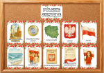 Symbole  - Gazetka / Plansze  Z Ilustracjami - Dzień Niepodległości / Święto Konstytucji 3 Maja / Polska 