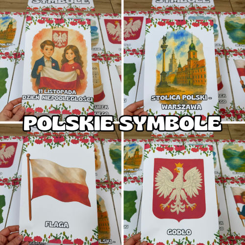 Symbole  - Plansze Z Ilustracjami- Dzień Niepodległości / Święto Konstytucji 3 Maja / Polska