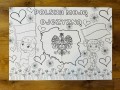 Polska Moją Ojczyzną - Kolorowanka XXL ( wzór 2) Dzień Niepodległości / Święto Konstytucji 3 Maja / Polska  