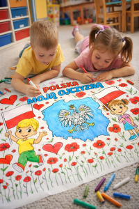 Polska Moją Ojczyzną - Kolorowanka XXL ( wzór 2) Dzień Niepodległości / Święto Konstytucji 3 Maja / Polska  