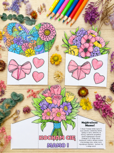  Kartki z Życzeniami ( wzór 3)-  Dzień Mamy i Taty