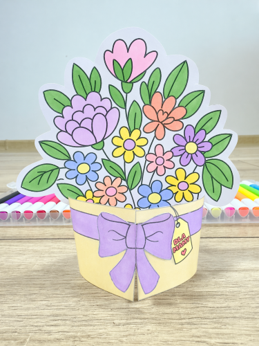  Bukiet stojący 3D- Dzień Mamy i Taty/ Dzień Rodziny