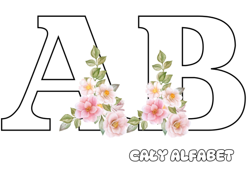  Cały Alfabet (wzór 3)  - Girlanda/ Napis  