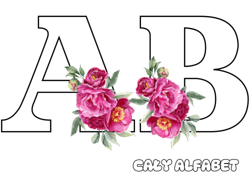  Cały Alfabet (wzór 2 )  - Girlanda / Napis 