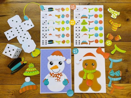 Ubierz Bałwanka i Pierniczka- Gra Świąteczna