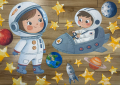  Dekoracje Zestaw ( Ilustracje + Napis) - Dzień Kosmosu