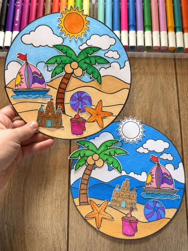 Plaża 3D - Praca Plastyczna  - Lato 