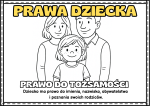  Prawa Dziecka Plansze - (wersja Czarno-Biała )- Dzień Dziecka