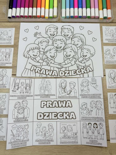 Prawa Dziecka- Książeczka / Wklejka - Dwustronna