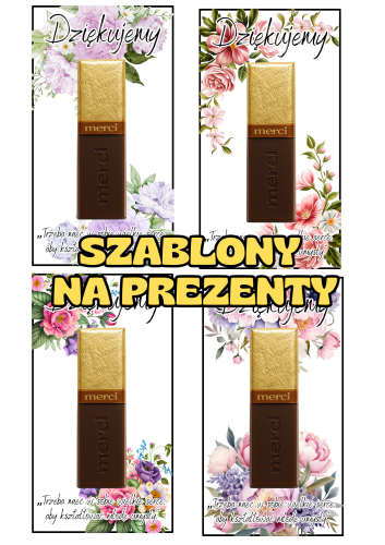 Szablony Na Czekoladki - Prezent Dla Nauczycieli- Zakończenie Roku