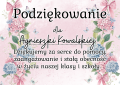 Podziękowania Dla Rodziców ( z możliwością edycji )  wersja Szkoła- Zakończenie Roku  