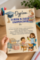 Dyplom Za Zajęcia Logopedyczne   - Zakończenie Roku 