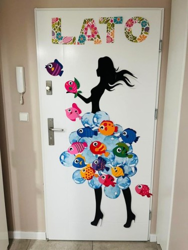 Lato - Pani Lato- Dekoracje na drzwi