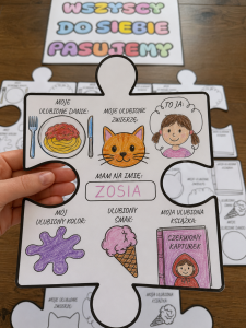 Puzzle Do Wypełnienia Dla Dzieci - Wszyscy Do Siebie Pasujemy 