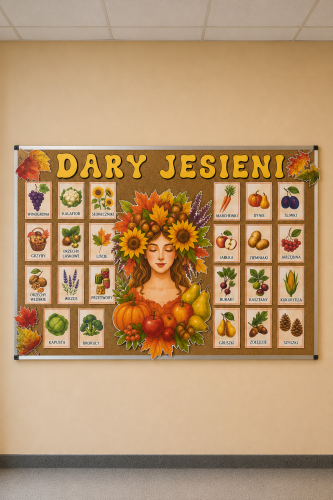 Dary Jesieni ( wzór 2 ) - Jesienna Gazetka - Jesień