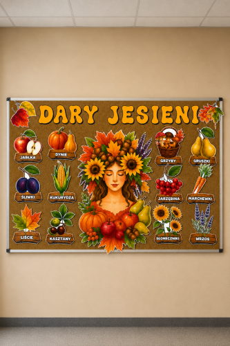 Dary Jesieni ( wzór 1 ) - Jesienna Gazetka - Jesień