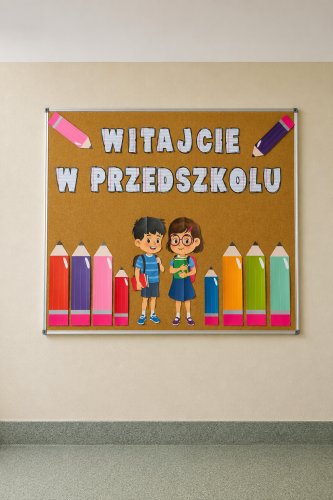 Witajcie W Przedszkolu - Gazetka ( wzór 3)