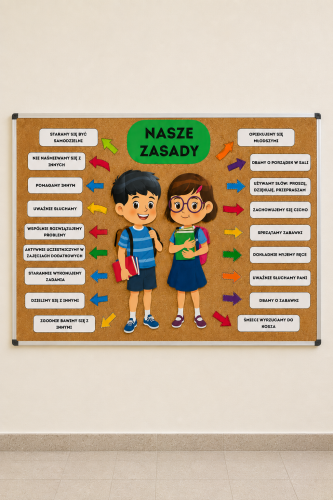 Nasze Zasady/ Kodeks Przedszkolaka- Gazetka z Tabliczkami ( PRZEDSZKOLE)