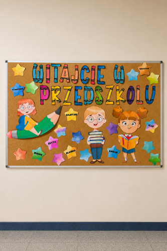 Witajcie W Przedszkolu - Gazetka ( wzór 2)