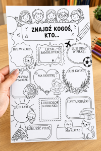 Znajdź Kogoś Kto... ( plansza do wypełnienia ) 