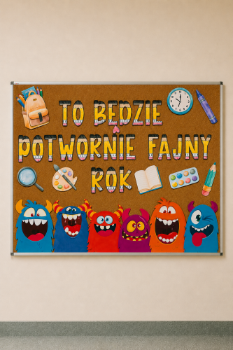 To będzie Potwornie Fajny Rok W Świetlicy -  Gazetka ( wzór 3 )
