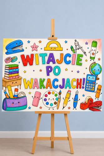 Witajcie Po Wakacjach - Plakat Powitalny XXL 