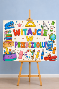 Witajcie W Przedszkolu- Plakat Powitalny XXL  