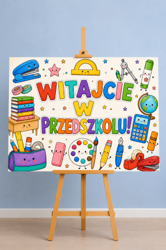 Witajcie W Przedszkolu- Plakat Powitalny XXL  