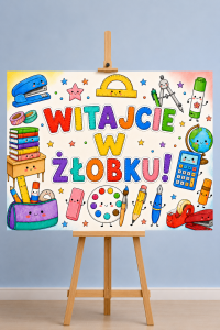Witajcie w Żłobku - Plakat Powitalny XXL     