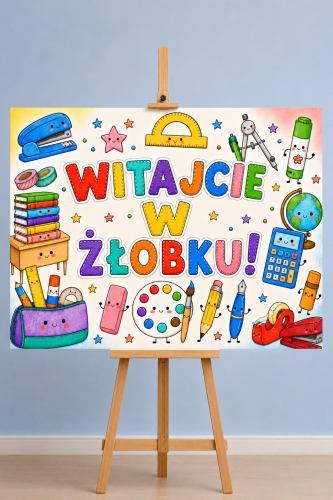 Witajcie w Żłobku - Plakat Powitalny XXL     