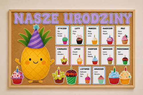Ananasy - Kalendarz Urodzinowy