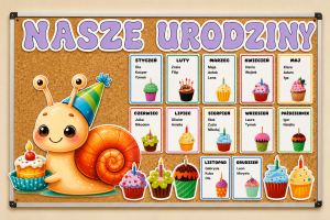 Ślimaki - Kalendarz Urodzinowy 