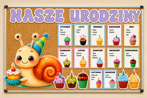Ślimaki - Kalendarz Urodzinowy 