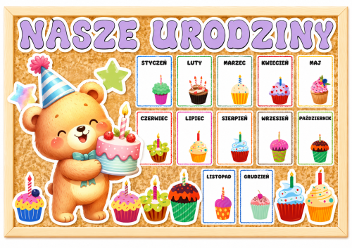 Misie - Kalendarz Urodzinowy