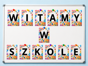Witamy w Szkole- Napis ( wzór 3) 