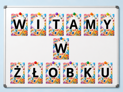 Witamy w Żłobku - Napis ( wzór 3)   