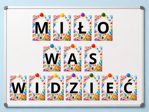Miło Was Widzieć - Napis ( wzór 3)     