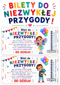 Bilet Powitalny - Do Niezwykłej Przygody !