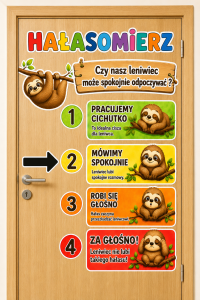 Hałasomierz z Leniwcem ( wzór 3)