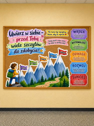 Uwierz w Siebie - Przed Tobą Wiele Szczytów Do Zdobycia - Gazetka / Rozpoczęcie Roku 
