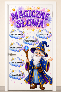 Magiczne Słowa - Czarodziej / Dekoracje 