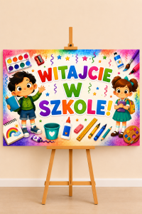 Witajcie w Szkole - Plakat Powitalny XXL ( wzór 2)    