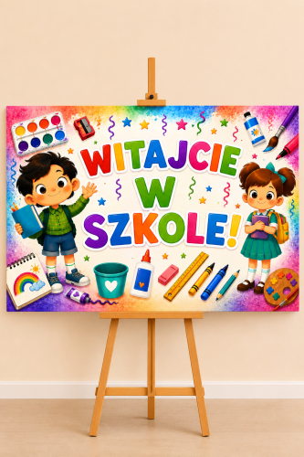 Witajcie w Szkole - Plakat Powitalny XXL ( wzór 2)    