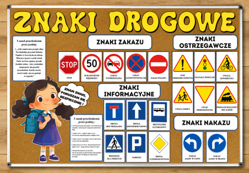 Znaki Drogowe - Gazetka / Dekoracje z planszami 