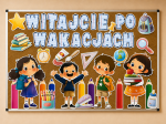 Witajcie Po Wakacjach - Gazetka (  wzór 4) 